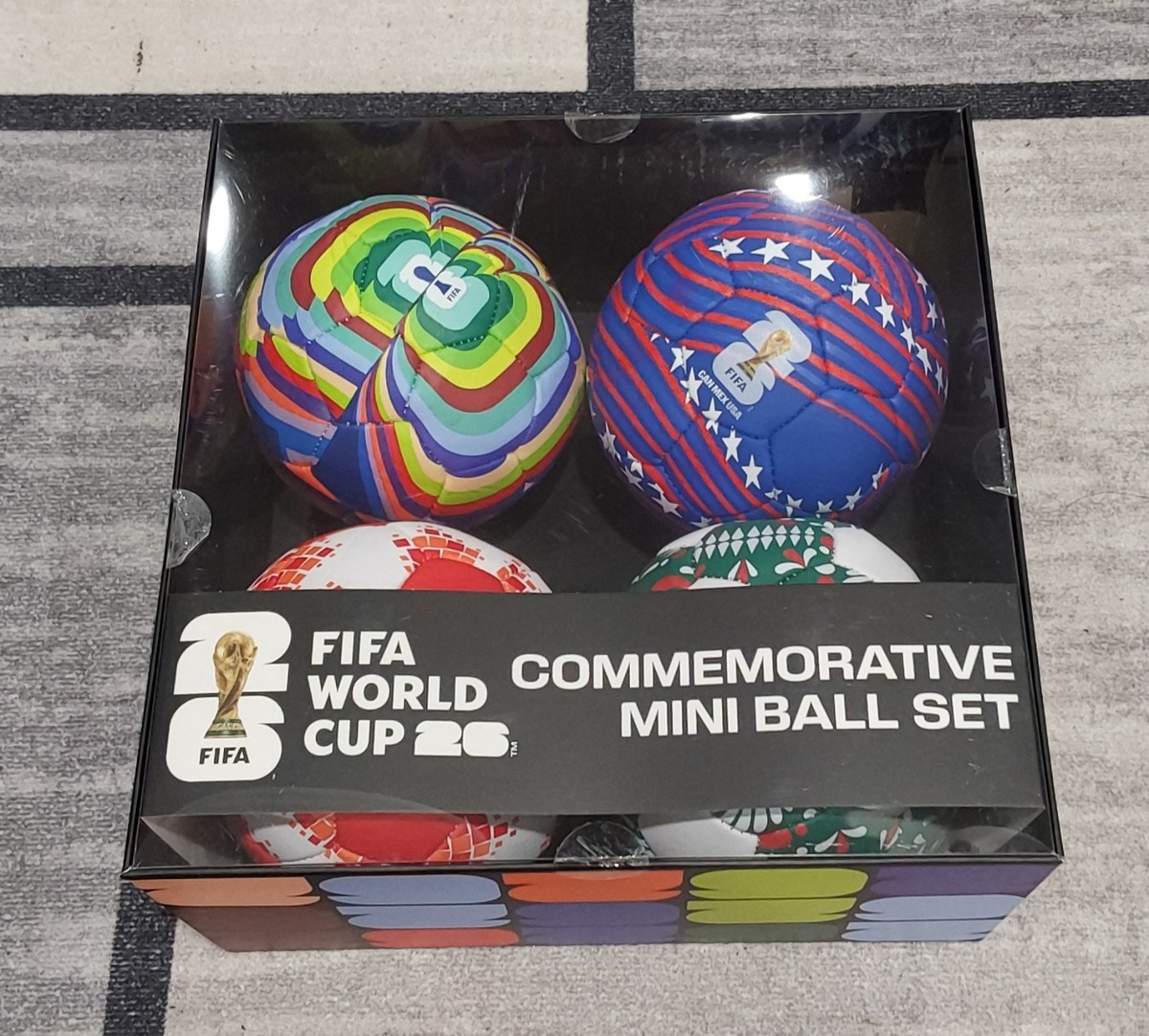 FIFA World Cup 2026 Commemorative Mini Ball Set 4 Pack (CAN MEX