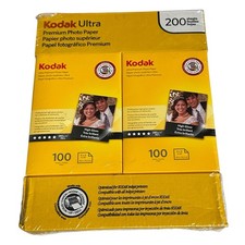 Kodak Ultra Premium Photo Paper 4' x 6' High Gloss 200 Sheets - New Sealed
