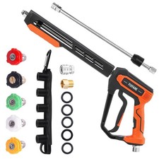 Fixfans Pressure Washer Gun Kit 5000psi Power Washer Handle Gun With Replace... Fixfans Pressure Washer Gun Kit 5000psi Power Washer Handle Gun With Replace...