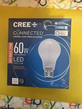 Cree Connected 60W LED Smart Bulb Soft White 2700K E26 ZigBee BA19-08027OMF