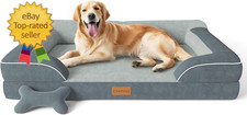 Extra Large Dog Bed, Orthopedic XL Dog Bed with Cooling Gel Memory Foam, Waterpr