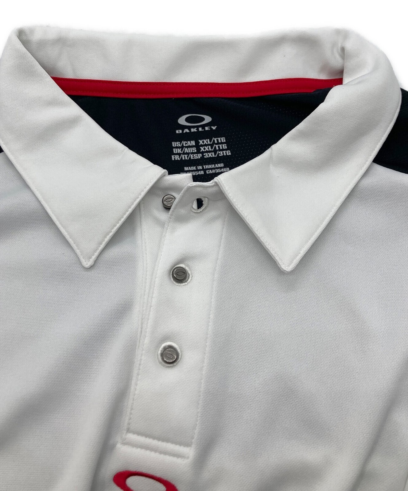OAKLEY Icon Logo Polo Shirt Size: 3XL White Men 39517150 image 3
