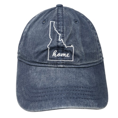 Idaho Home Slideback Hat Blue One Size Adjustable Embroidered Home Free