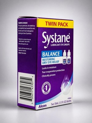 Systane Balance Lubricant Eye Drops Twin Pack 20 ML EXP1/27