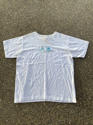 Vintage 90s Y2K Adidas Tennis Graphic T-Shirt Tagged Large READ MEASUREMENTS!