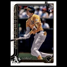Logan Davidson Rookie #US213 2025 Topps Update Athletics Baseball Card MLB. rookie card picture