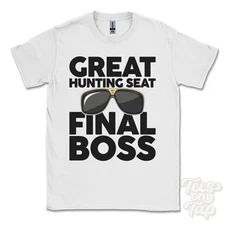 GREAT HUNTING SEAT FINAL BOSS T-SHIRT funny xmas gift kirkby stephen cumbria