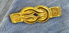 Vtg MMA 1994 Brushed Gold Tone Brooch Pin 