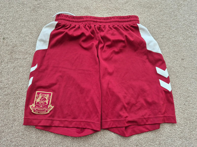 NORTHAMPTON TOWN 2022-2023 HERREN S SMALL HOME HUMMEL FOOTBALL SHORTS 25 JAHRE