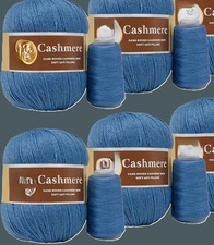 Cashmere Wolle -helles petrol -  3 x50 gr. +3x20 gr. -siehe Foto!