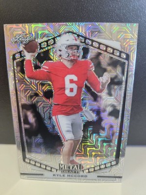 KYLE MCCORD  2022 LEAF METAL DRAFT Silver Mojo CARD #B-KM1
