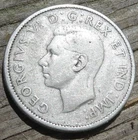 1947 Canada Quarter 25 Cents Silver .800 King George Harder Date