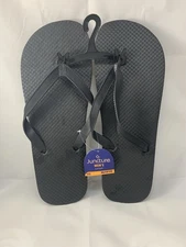 Juncture Men's Flip Flop Sandals, Size XL 12/13 , Black