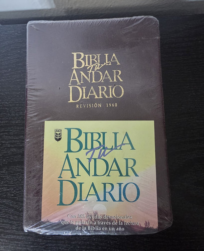 Biblia Andar Dario Premium First Edition Factory Sealed RVR 1960 Leather + Gold