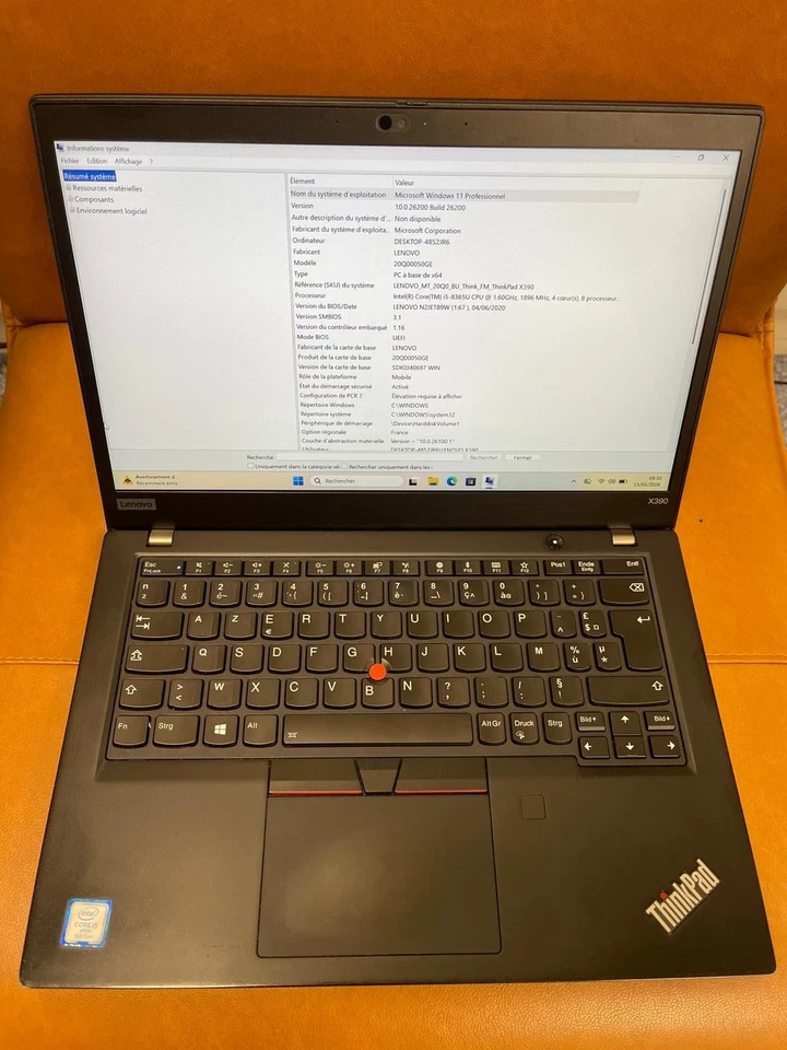 Lenovo ThinkPad X390 · i5-8350U · 8GB · 240GB, photo 2 sur 5
