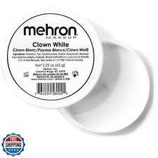 Mehron Makeup Clown White Professional Face Paint Cream Makeup  White Face P