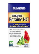 Enzymedica Betaína HCI, 120 Cápsulas