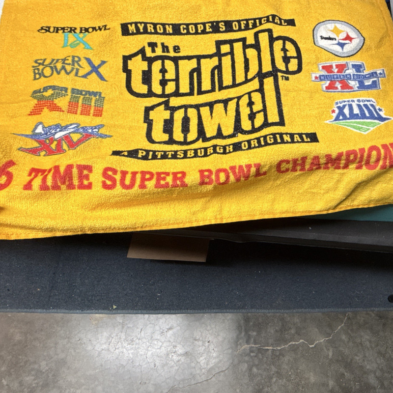 McArthur Pittsburgh Steelers Super Bowl XL Terrible Towel Yellow NFL Football