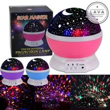 LED Galaxy Starry Sky Projector Night Light Ocean Wave Star Moon Room Decor Lamp