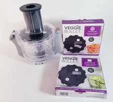 Magic Bullet Veggie Bullet VB-101 Food Processor Spiralizer Bowl, Lid. Mint Cond
