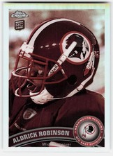 2011 Topps Chrome Sepia Refractors Aldrick Robinson Rookie #205 Redskins RC,/99
