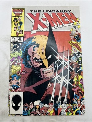 The Uncanny X-Men #211 Mutant Massacre Tie-in! 1st Full App Maraders Marvel 1986