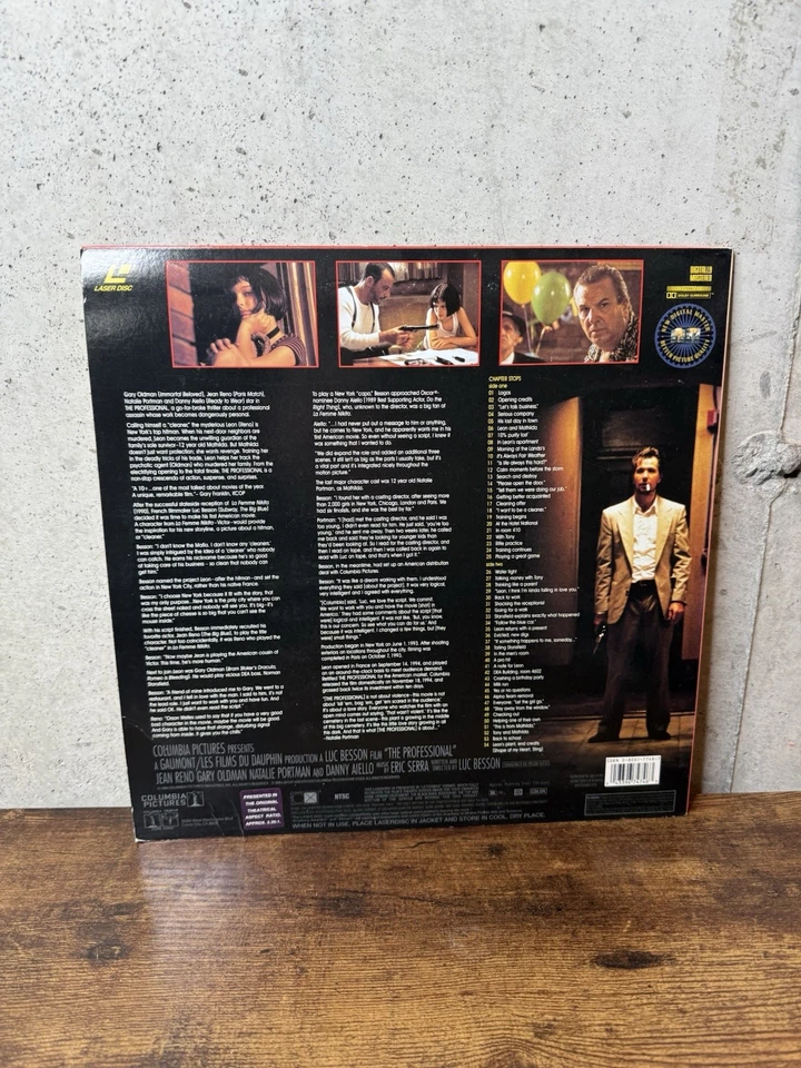 The Professional (1994 LASERDISC) Natalie Portman Free Shipping Foto 3 de 3