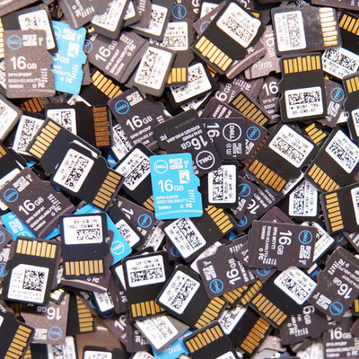 Lot of 100 16GB Micro SD Memory Cards Mixed Brands Used/New Untested