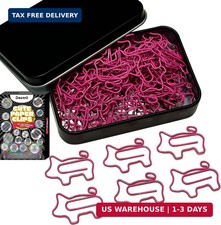 Cute Paper Clips, 60PCS Pig Shaped Paper Clips Animal Bookmarks Assorted Color