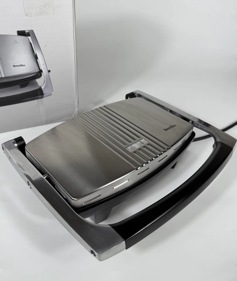 Breville - 3 Slice Sandwich / Panini Press - Café Style, Non-Stick Plates VST025 - Image 3 of 4