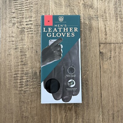 NWB Fownes Brothers Men's Leather Gloves Touch Screen