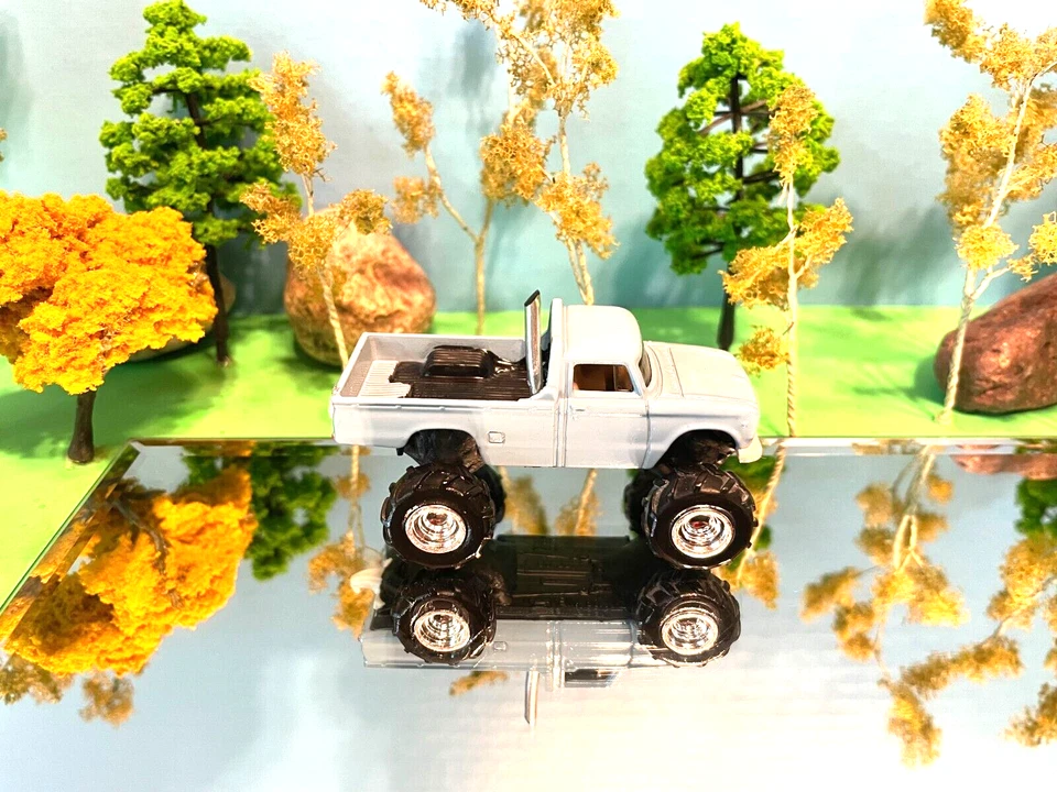 Juguete de granja elevado personalizado, Nissan Junior 1962, kit de elevación Baby Blue G5 escala 1/64 Foto 2 de 3