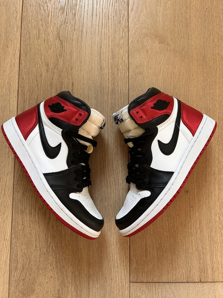 Jordan 1 satin black toe cheap 2019
