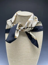 Vintage Cejon Scarf 20” Polyester Plaid Square Hankie Handkerchief