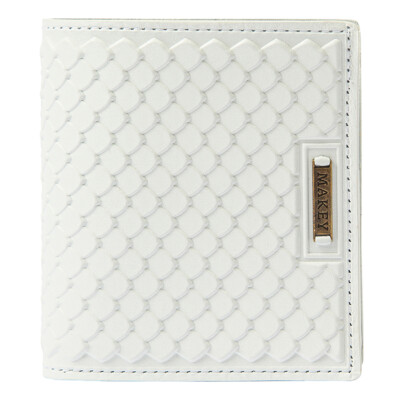 Makey Women's Leather wallet White Handmade European 