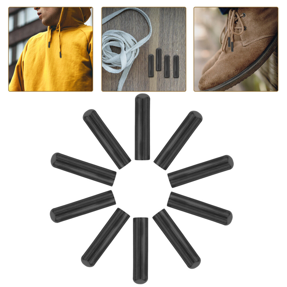 50 Pcs Anglets Shoe Lace Tips Hat Rope Tail Clip Hanging Clock Child