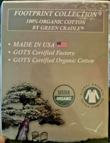 Green Cradle Portable Crib/Co-Sleeper Fitted Sheets 100% Organic Vegan-3 Choices - Picture 1 of 18