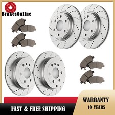 Front and Rear Brake Rotors Pads fit for Chevrolet Traverse GMC Acadia Brakes