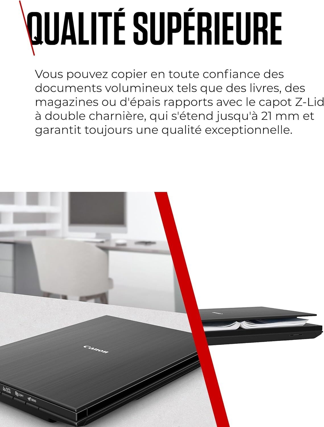 Canon LiDE 400 scanner de documents rapide et précis avec support vertical gain de place - 2