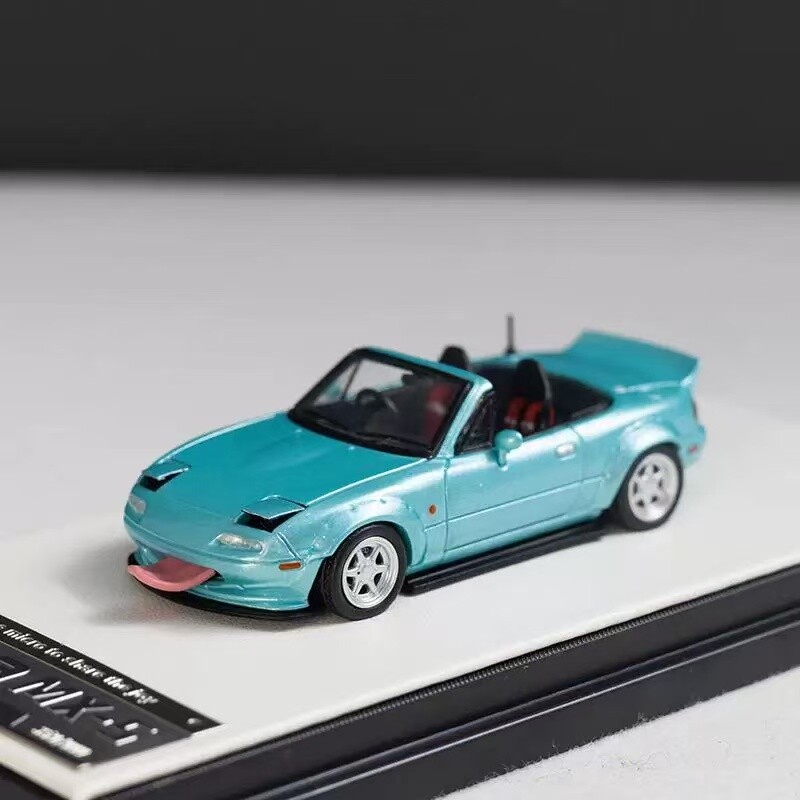 TimeMicro 1:64 Mazda MX5 Convertible with hard top Alloy car model Collection