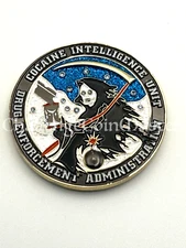 DEA Cocaine Intelligence Unit Narcotics Federal Police Challenge Coin