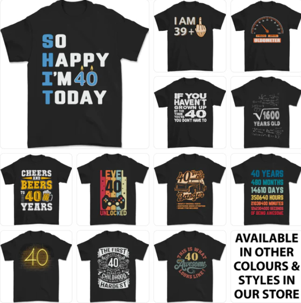40th Cumpleaños Divertido 40 Años Regalo para Él Ella Grosero Gracioso