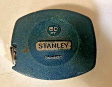 Vintage Stanley 50 Foot Hand Crank Tape Measure #34-450 Made in USA - EUC