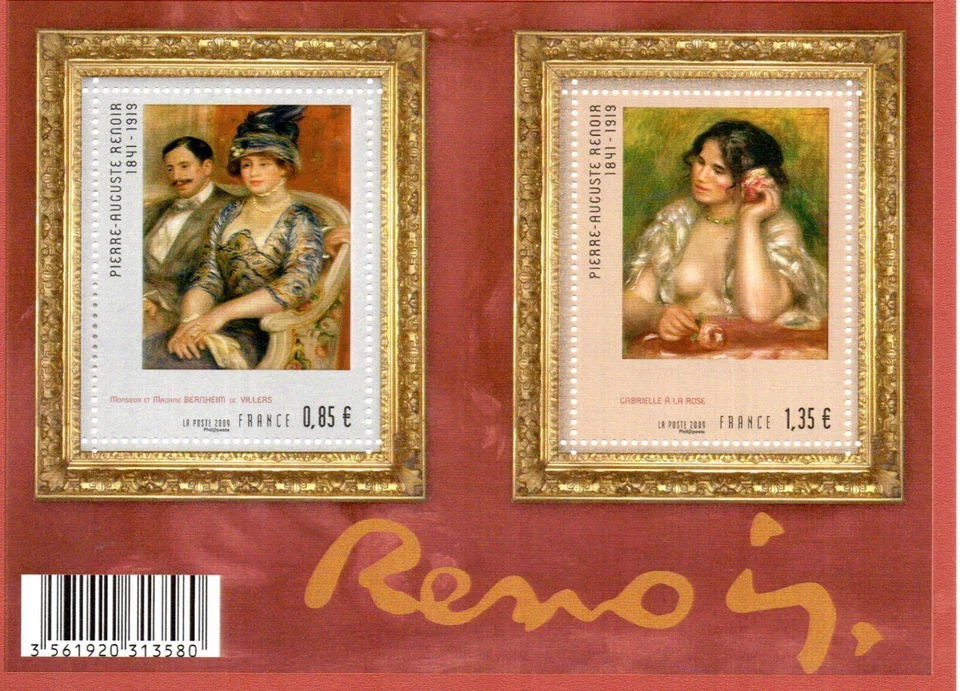 france.bloc f4406 de 2009.renoir.n**. - Photo 1/1