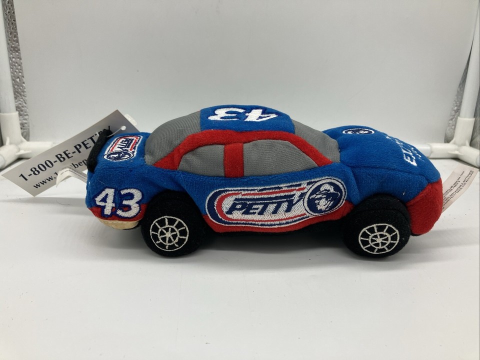 Richard Petty Driving Experience Race Car Plushie 43 Blue Red Toy FREE