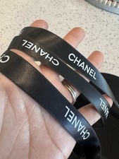 Black Chanel Ribbon Sold By The Yard 1/2 In Width