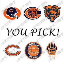 Laminated Vinyl Decal Die Cut Sticker - NFL, Chicago Bears