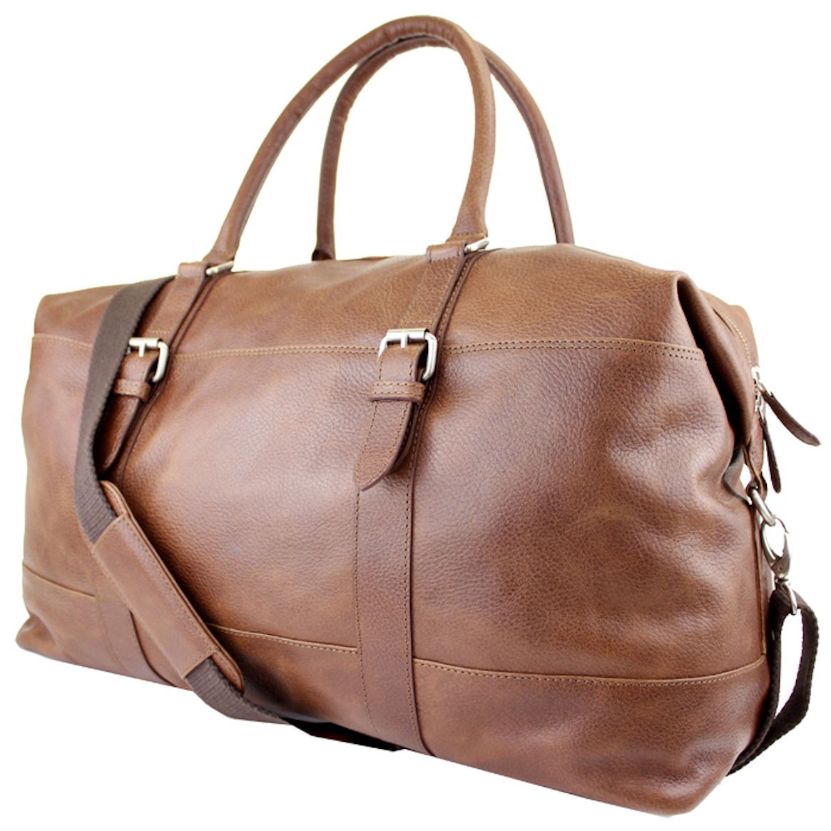 The British bag Company Oily Tan Leather Holdall