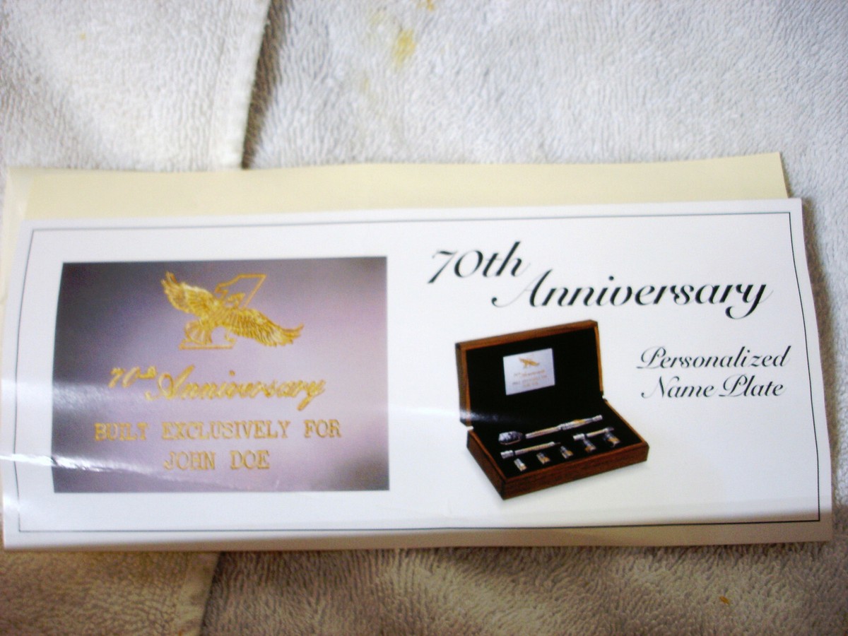 Snap-on 70th Anniversary 24K Lettering 8pc Collectors Socket Set w