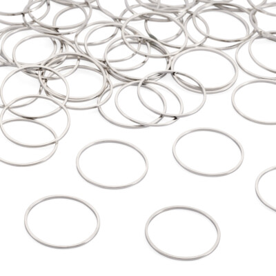 100 Stck. Messing Verbindungsringe 25 mm/30 mm Ohrringe Perlen Creolen Platin Gliederrahmen